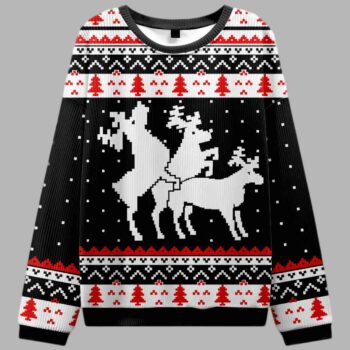Fuck Elk Ugly Christmas Sweater