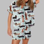 Funny Dachshund Art Print Pajama Set