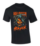 Halloween Horror Pumpkin Grim Reaper T-Shirt