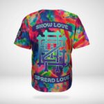 Griz Merch GRiZ Infra Rad Button Up Baseball Jersey Gifts For DJ Fans