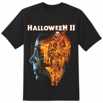 Horror Movie Michael Myers Mens Black Short Sleeve Halloween T- Shirt