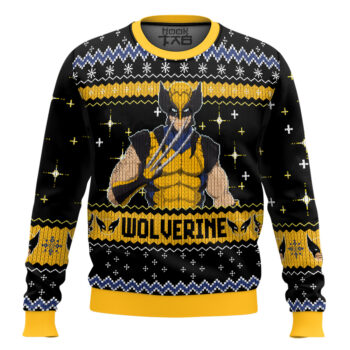 Deadpool X Wolverine Ugly Christmas Sweater