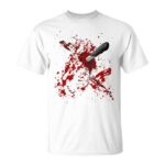 Horror Halloween Knife Blood Splatter Hoodie
