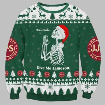 Jameson Please Santa Ugly Christmas Sweater