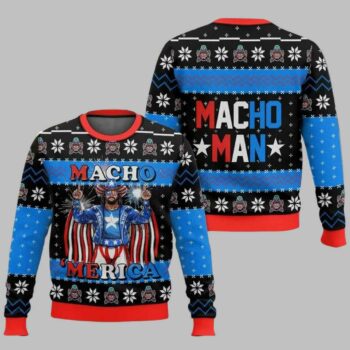Macho Merica Ugly Christmas Sweater
