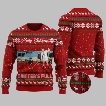 Merry Christmas Shitters Full Vacation Ugly Christmas Sweater