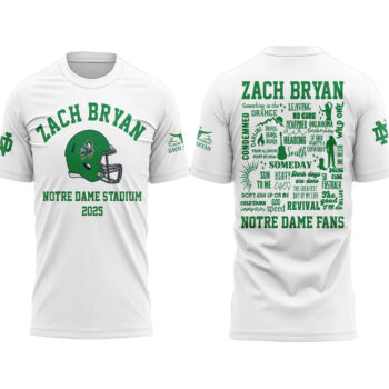 Notre Dame Fighting Irish x Zach Bryan 2025 T-Shirt