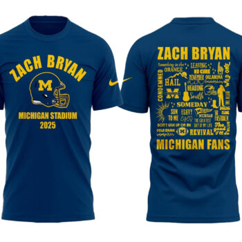 Michigan Wolverines Zach Bryan The Quittin Time Tour 2025 Shirt