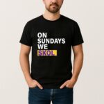 Minnesota Vikings Jj Mccarthy On Sundays We Skol T Shirt