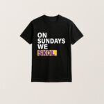 Minnesota Vikings Jj Mccarthy On Sundays We Skol T Shirt