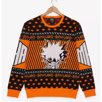 My Hero Academia Bakugo Holiday Ugly Christmas Sweater