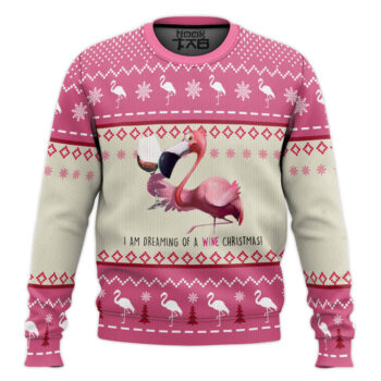 Pink Flamingo Ugly Christmas Sweater