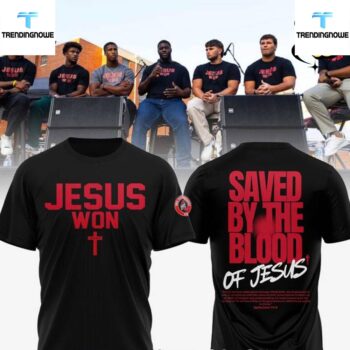 Ohio State Buckeyes Jesus Won Saved By The Blood T Shirt
