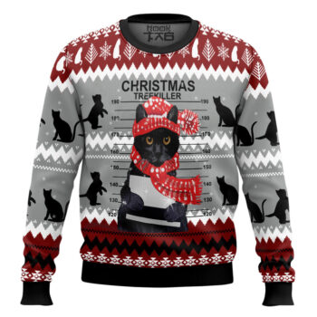 Black Cat Tree Ugly Christmas Sweater Christmas Gift Sweater