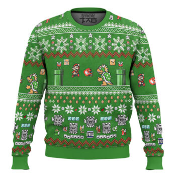 3D Super Mario Ugly Christmas Sweater
