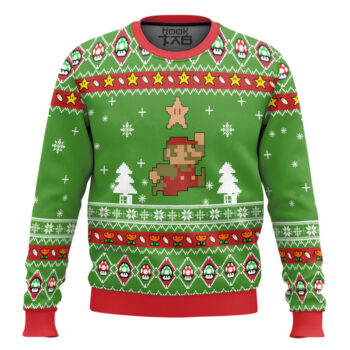 3D Nintendo Super Mario Ugly Christmas Sweater