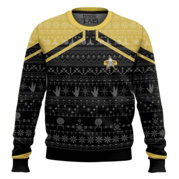 3D S.T Picard 2020 Yellow Ugly Christmas Ugly Sweater