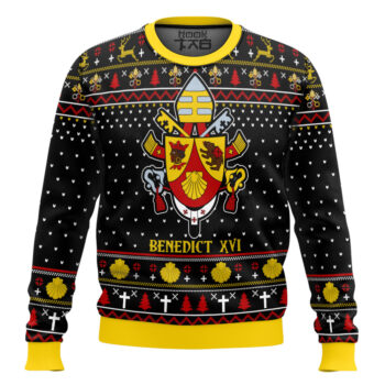 Pope Benedict XVI Coat Of Arms Christmas Sweater
