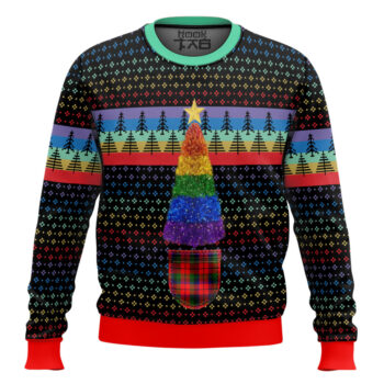 LGBTQ+ Christmas Tree Ugly Christmas Sweater