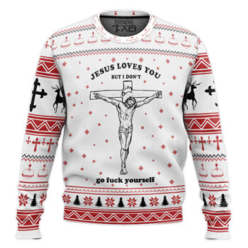 Ugly Jesus Christmas Sweater Jumper