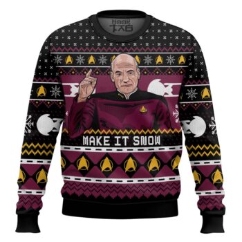 Captain Picard ST Ugly Christmas Sweater