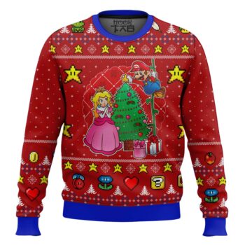 Come and See the Christmas Tree Mario Bros Ugly Christmas Sweater