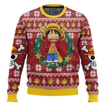 Monkey D Luffy Christmas OP Pirates Ugly Christmas Sweater