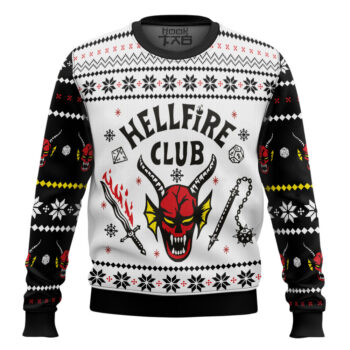 HellFire Club Stranger Things Ugly Christmas Sweater