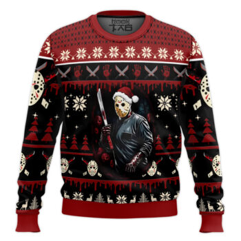 Jason Voorhees Firday the 13th Ugly Christmas Sweater