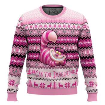 Cheshire Cat Alice in Wonderland Ugly Christmas Sweater