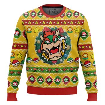 Bowser Mario Bros Ugly Christmas Sweater