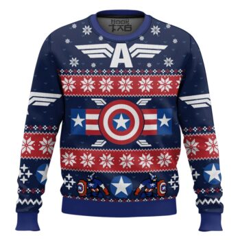 Winter Soldier Captain America Marvel Ugly Christmas Sweater