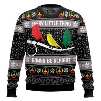 Three Little Birds Bob Marley Ugly Christmas Sweater