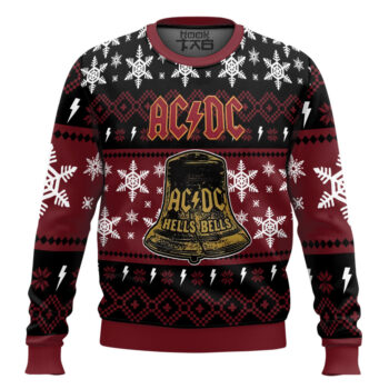 Hells Bells ACDC Ugly Christmas Sweater