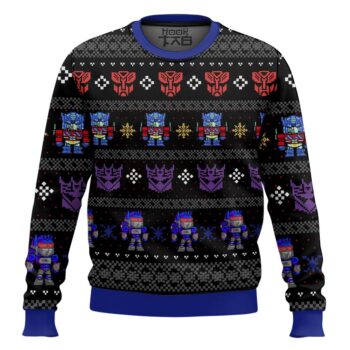 Xmas in Disguise Transformers Ugly Christmas Sweater