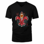Red Football Fleur d lis T-Shirt
