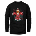 Red Football Fleur d lis T-Shirt