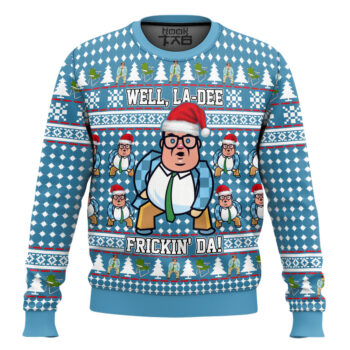 Saturday Night Live Matt Foley Well, La Dee Frickin-da Ugly Christmas Sweater