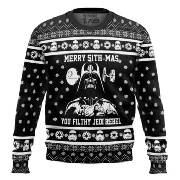 Star Wars Darth Vader Merry Sithmas You Filthy Jedi Rebel Ugly Christmas Sweater