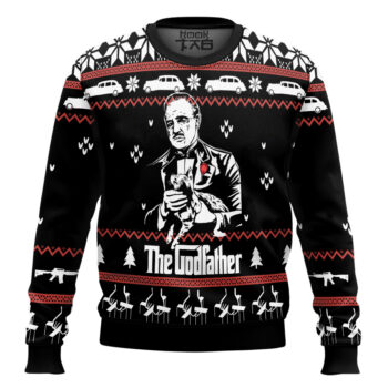 Vito Corleone The Godfather Ugly Christmas Sweater