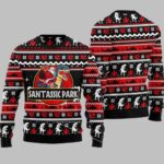 Santassic Park Dinosaur Ugly Christmas Sweater