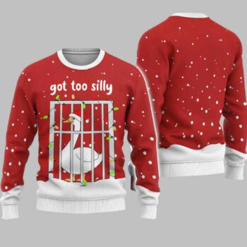 Silly Goose Christmas Ugly Christmas Sweater