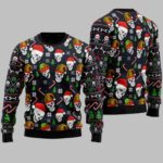 Skull Face Christmas Sweater