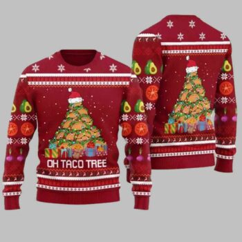 Taco Tree Ugly Christmas Sweater