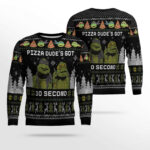 Teenage Mutant Ninja Turtles Pizza Dude Is Got 30 Seconds Ugly Christmas Sweater