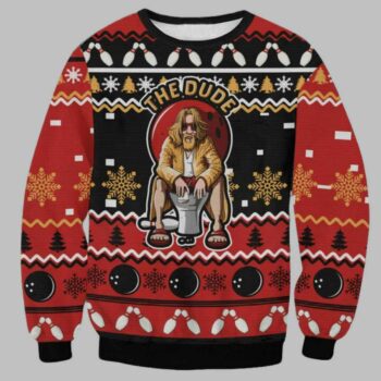 The Big Lebowski Dude Ugly Christmas Sweater