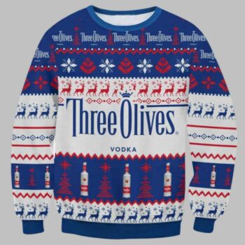 Three Olives Vodka Ugly Christmas Sweater