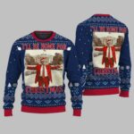 Trump I’ll Be Home for Christmas Ugly Christmas Sweater