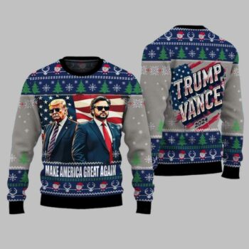 Trump Make America Great Again 2024 Christmas Ugly Christmas Sweater