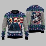 Trump Make America Great Again 2024 Christmas Ugly Christmas Sweater